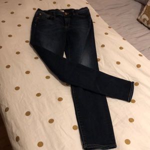 J crew size 28 stretch dark washed jeans